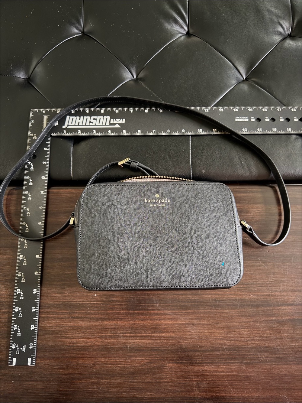 Kate Spade New York Black Saffiano Crossbody Bag /Camera bag